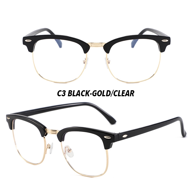 Mắt kính nửa gọng chống ánh sáng xanh nổi bật hợp thời trang | BigBuy360 - bigbuy360.vn