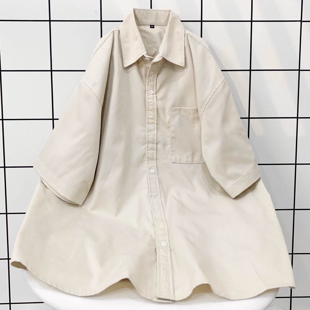 Áo Sơ Mi Tay Ngắn MET Form Rộng Phong Cách Ulzzang - Tuni store
