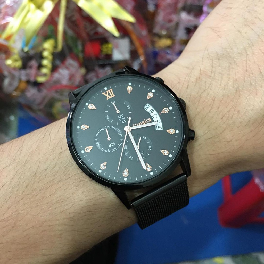 Đồng Hồ Nam Chính Hãng CRNAIRA Thời Trang Japan FULL 6 Kim Dây Thép Lưới Cao Cấp Không Gỉ Có Lịch Ngày Đẹp Giá Rẻ | BigBuy360 - bigbuy360.vn