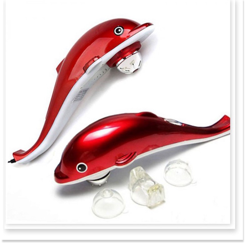 Máy massage cá heo 🤗Nowship🤗 Máy đấm lưng massager cầm tay cá heo - chính hãng Dolphin