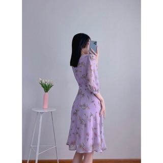 Đầm Voan Tay Lỡ Siêu Mát