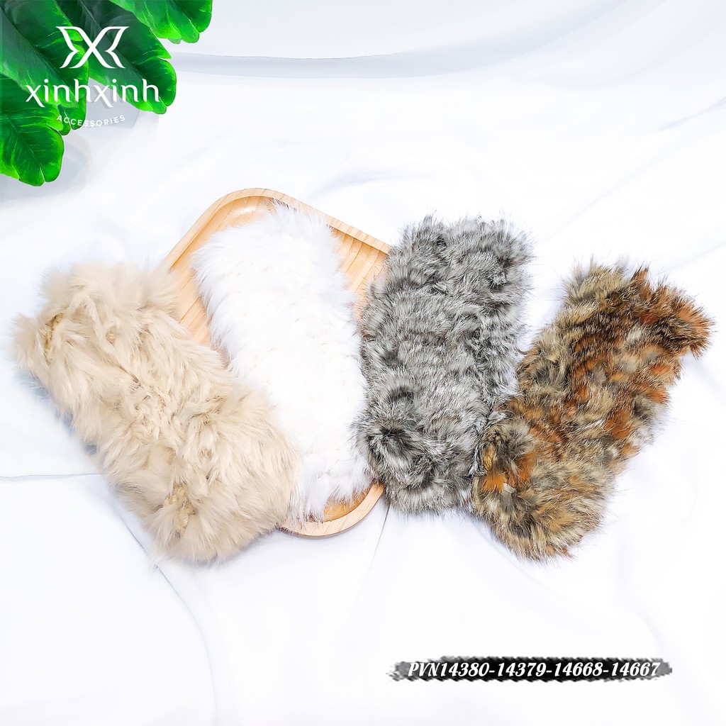 Băng đô lông thỏ cao cấp - Xinh Xinh Accessories