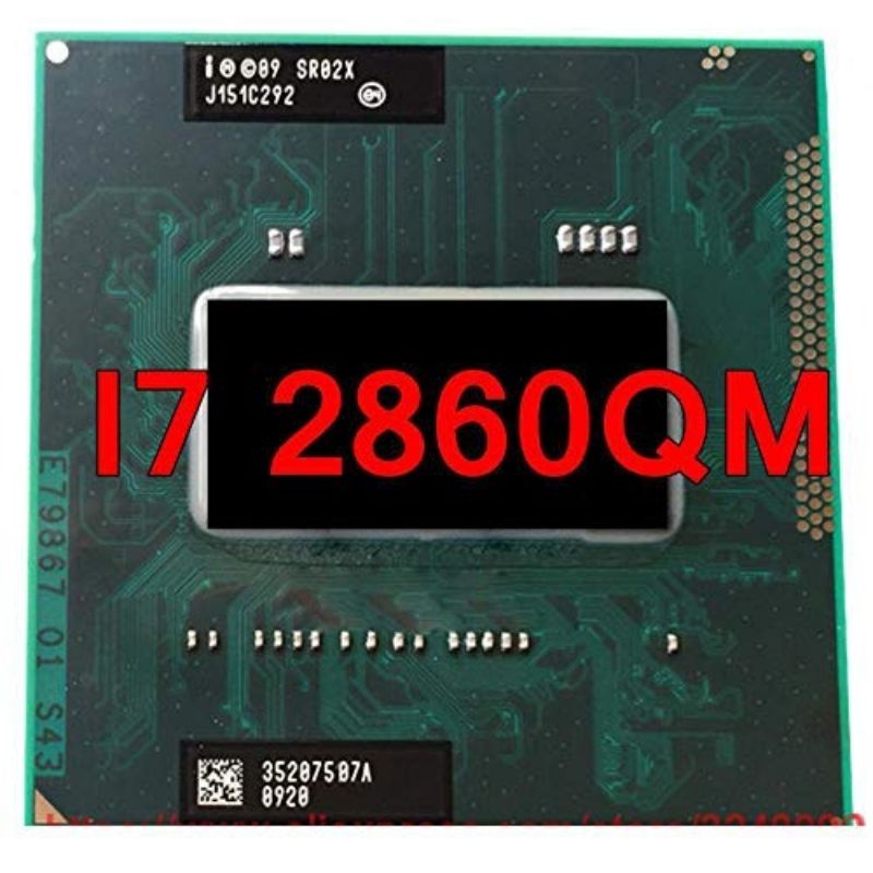 CPU Laptop Intel Core i7 2860QM, 4 lõi 8 luồng, 8MB Cache, tối đa 3.60GHz, Intel HD Graphics 3000
