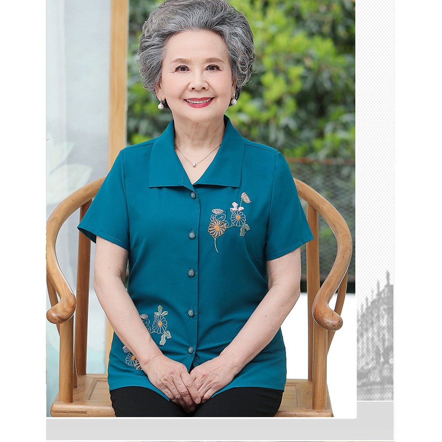 ÁO cho người già ( hoa tra)