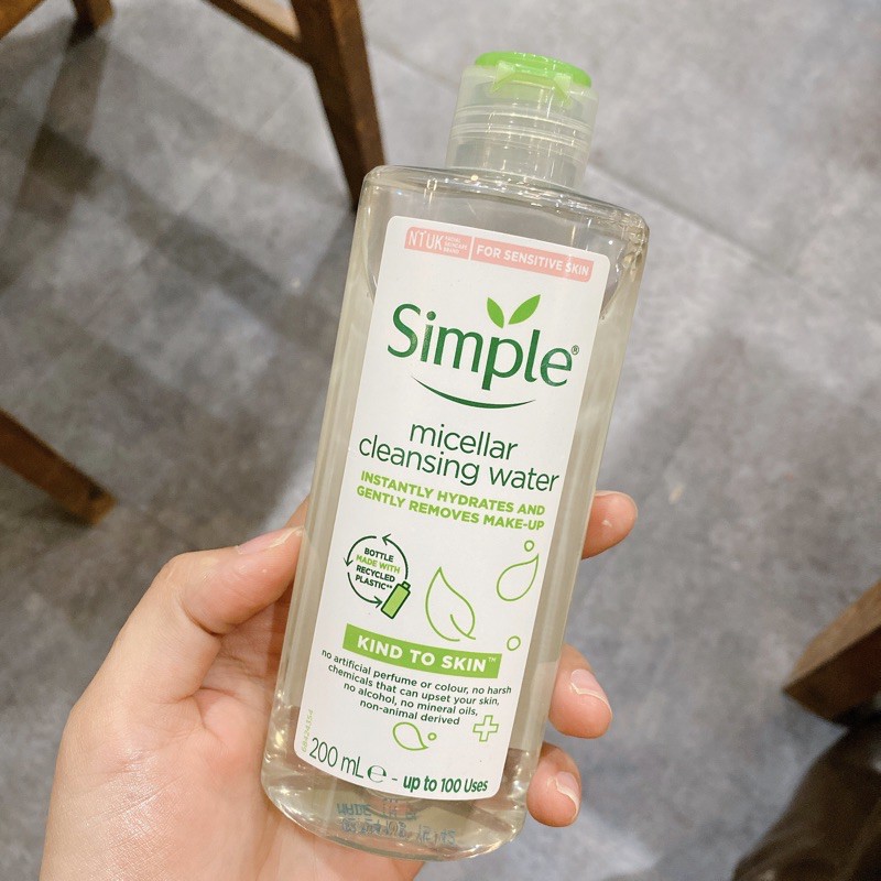 Nước Tẩy Trang Simple Micellar Cleansing Water 200ml - Donna.cosmetics