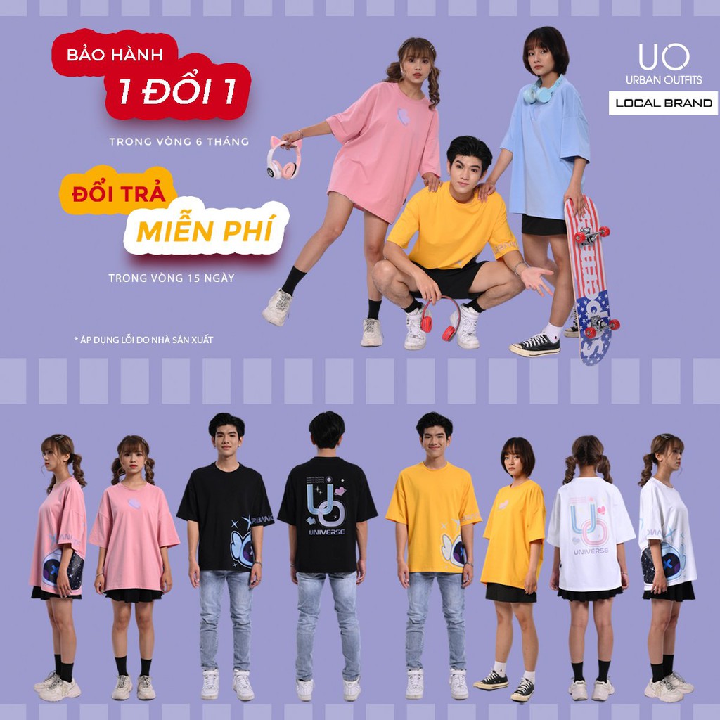 Áo Hoodie Nam Nữ Form Rộng URBAN OUTFITS In Universe DO6M08219 Planet HOO20 Chui Đầu Thun Cotton Nỉ | BigBuy360 - bigbuy360.vn