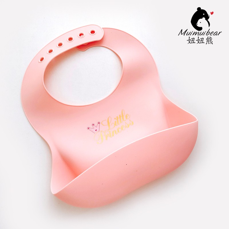 Yếm ăn dặm silicon cho bé có máng hình thú chất dày dặn mb433