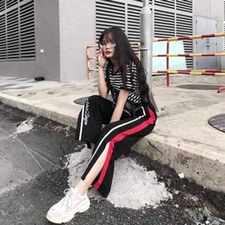Quần 2 sọc xẻ tà #79k