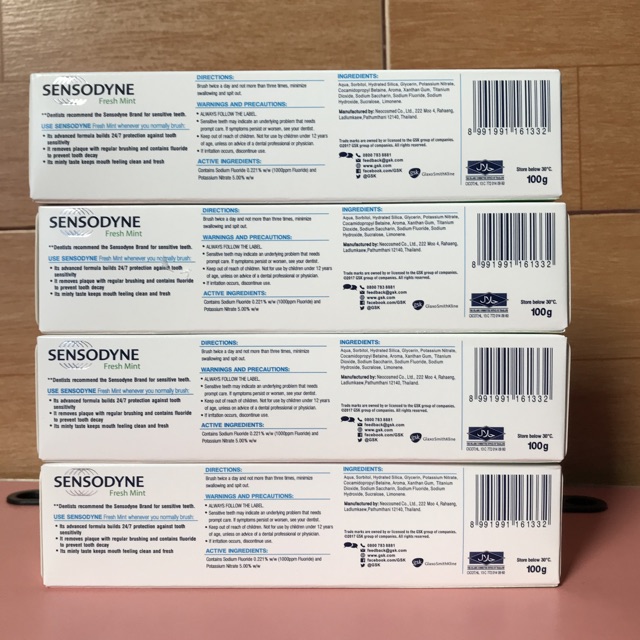 Kem đánh răng Sensodyne Freshmint 100g