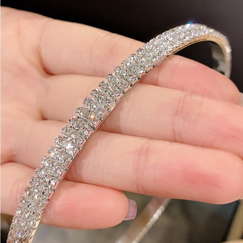 Cài Tóc Đính Đá Lấp Lánh Phong Cách Hàn Quốc Xinh Xắn Cho Nữ