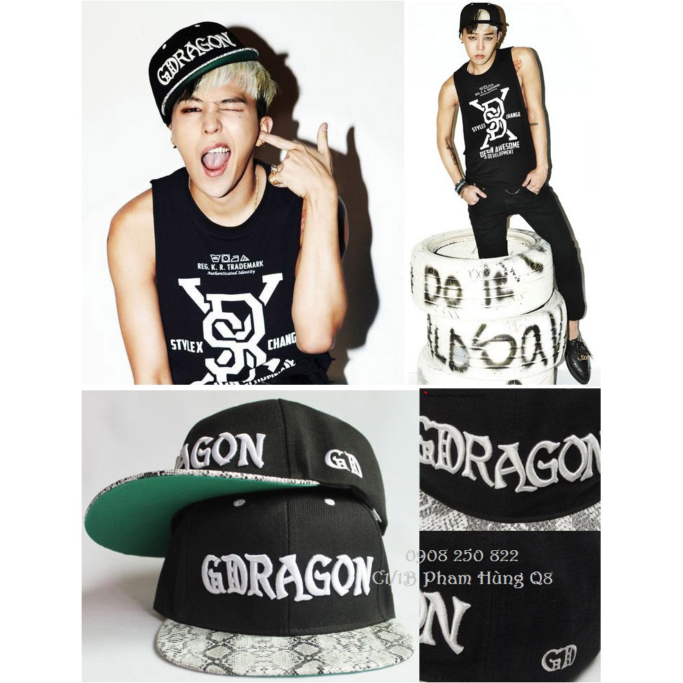 Mũ nón snapback hip hop style Hàn G DRAGON