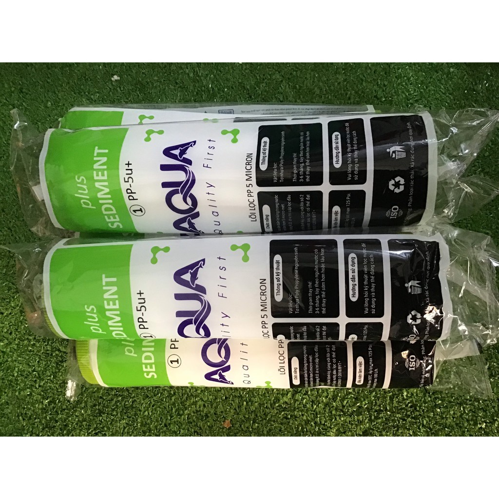 Combo 05 lõi lọc nước Aqua Số 1- Loại 10 inch-PP 5 Micron (thay được cho các loại máy R0)