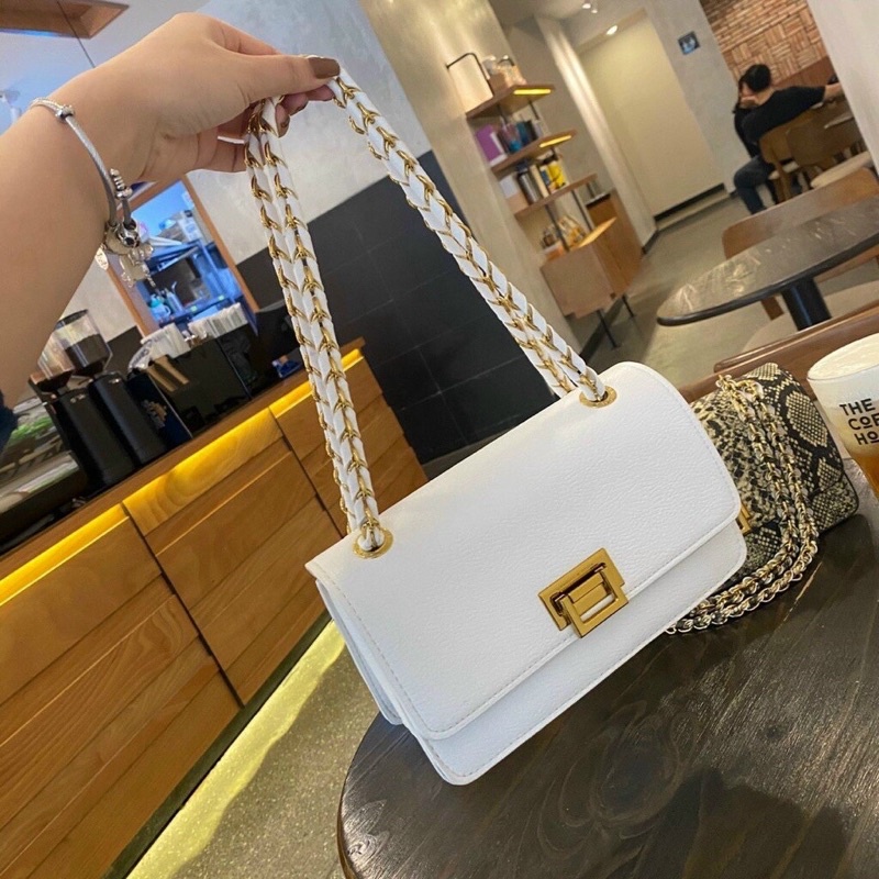 Túi Xách Nữ Đeo Chéo Đeo Vai C.N.K Khoá Gập Mới