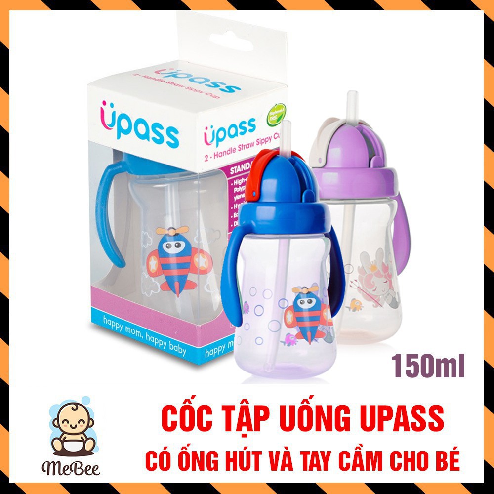 (Made in Thailand) Cốc tập uống 2 tay cầm 150ml UPASS UP0080N