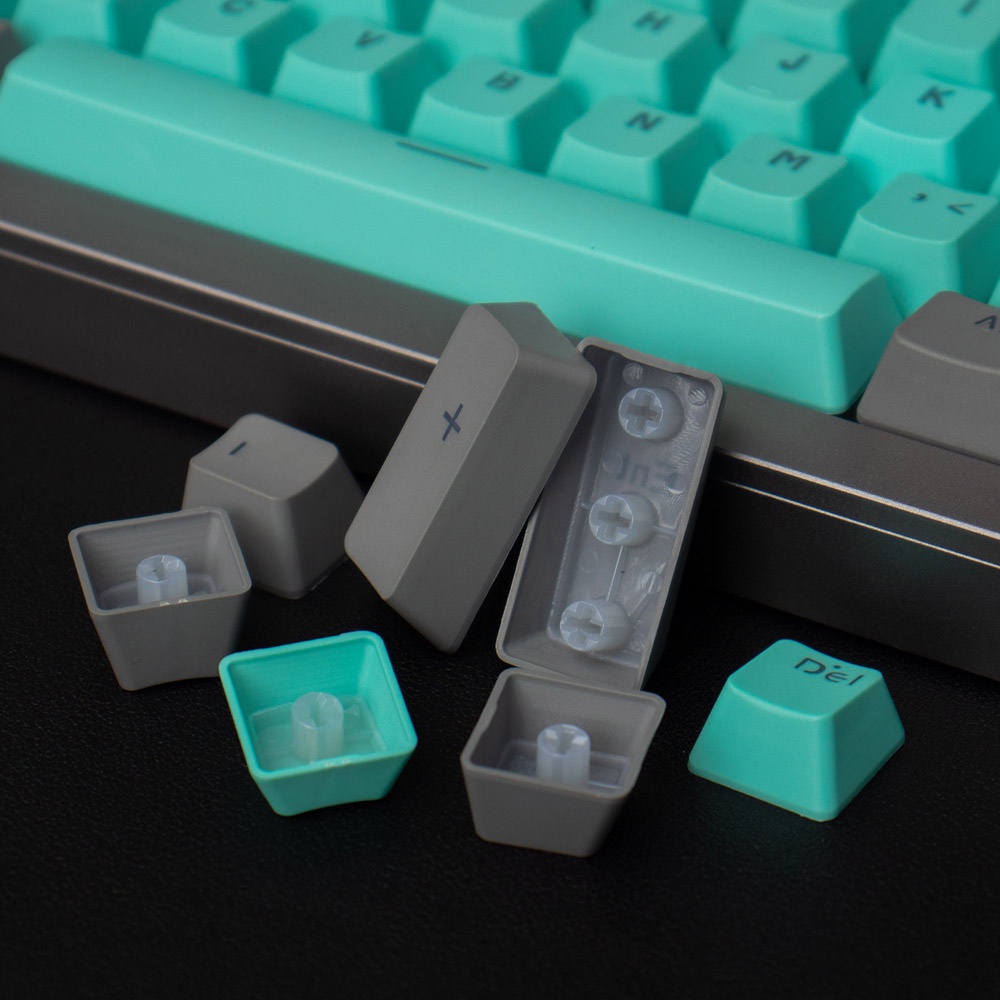 Bộ 108 Nút Bàn Phím Cơ Màu Xám & Xanh Lá Bằng PC Chất Lượng Cao Cho Cherry MX