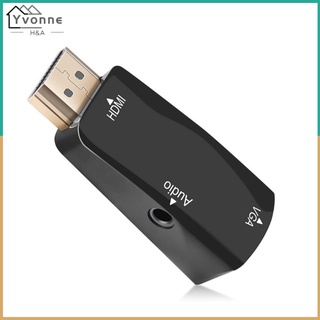 Đầu chuyển đổi HDMI 1080P sang VGA jack âm thanh 3.5mm full HD cho máy tính