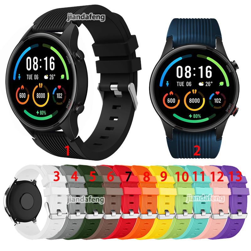 Dây đeo silicon hạt dọc Dây đeo dây đeo lồi cho xiaomi Mi Watch color sport