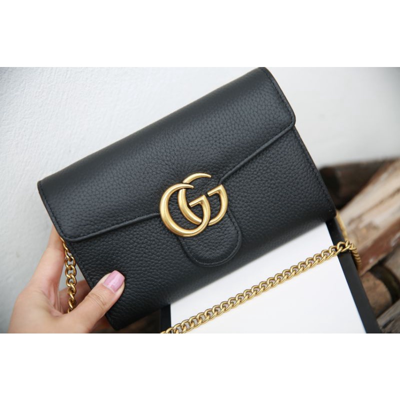 Túi cầm tay (clutch cầm tay)G.C sz20cm da bò 100% nhiều ngăn