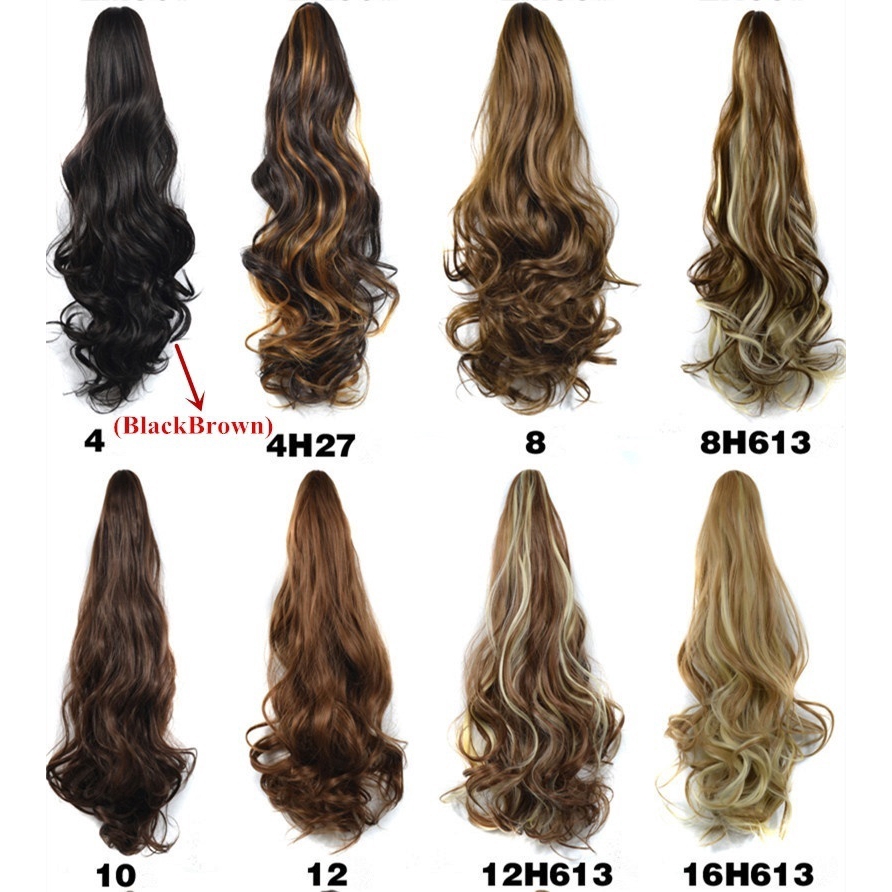 Tóc giả WIGSIN phồng dày kiểu đuôi ngựa dài 22inch