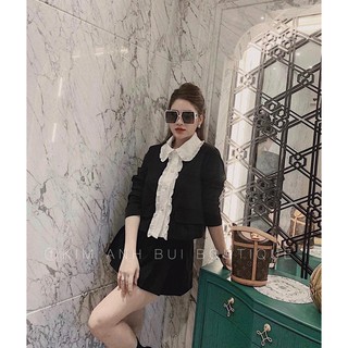 Áo cổ viền bèo ( ảnh thật )