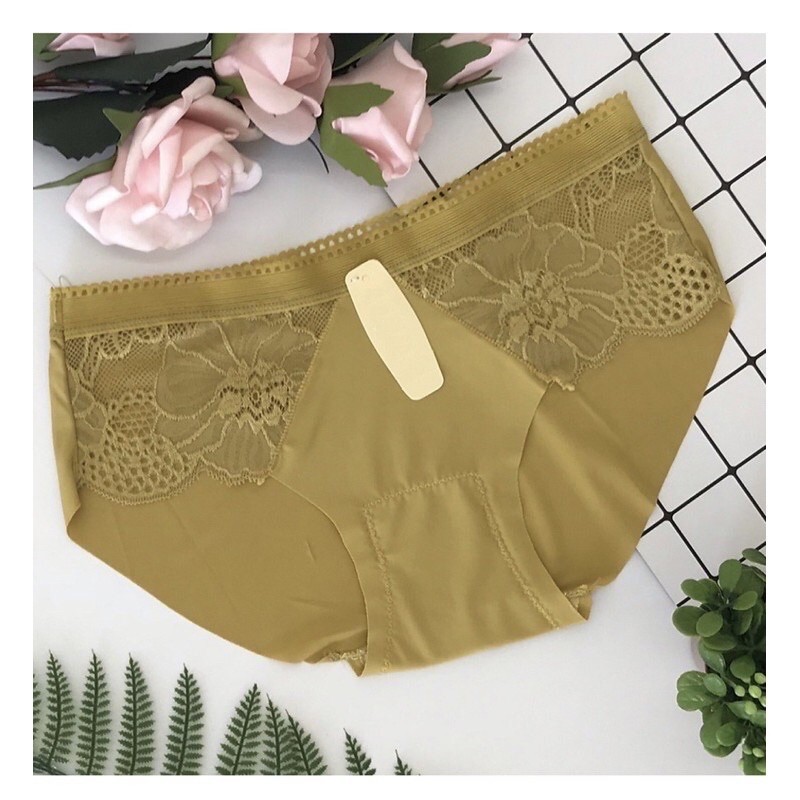 Quần lót, quần chip Hoàng Oanh Underwear, quần con nữ su đúc phối ren cao cấp - 8425