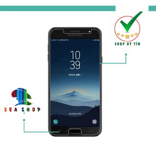 [TẶNG KÈM MIẾNG LAU] Combo 2 kính cường lực Samsung Galaxy J7 Prime - G610 - Trong suốt - Cảm ứng mượt mà