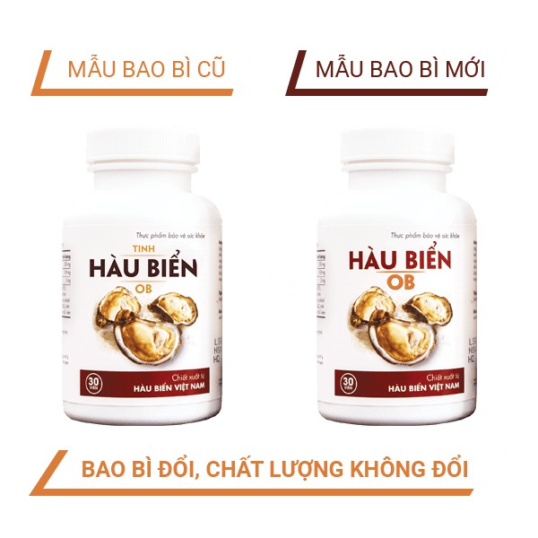 Tinh Chất Hàu Biển OB Hộp 30 Viên - Tăng Sức Mạnh, Khỏe Tinh trùng