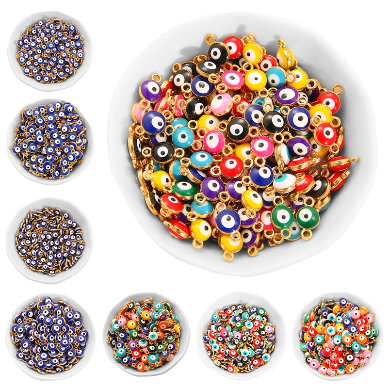 Túi 10 Phụ Kiện Hạt Treo Làm Trang Sức Thời Trang