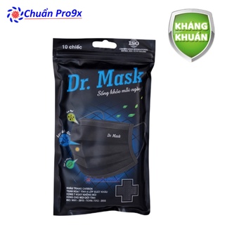 Khẩu trang carbon than hoạt tính 4 lớp Dr.Mask 10 cái/túi