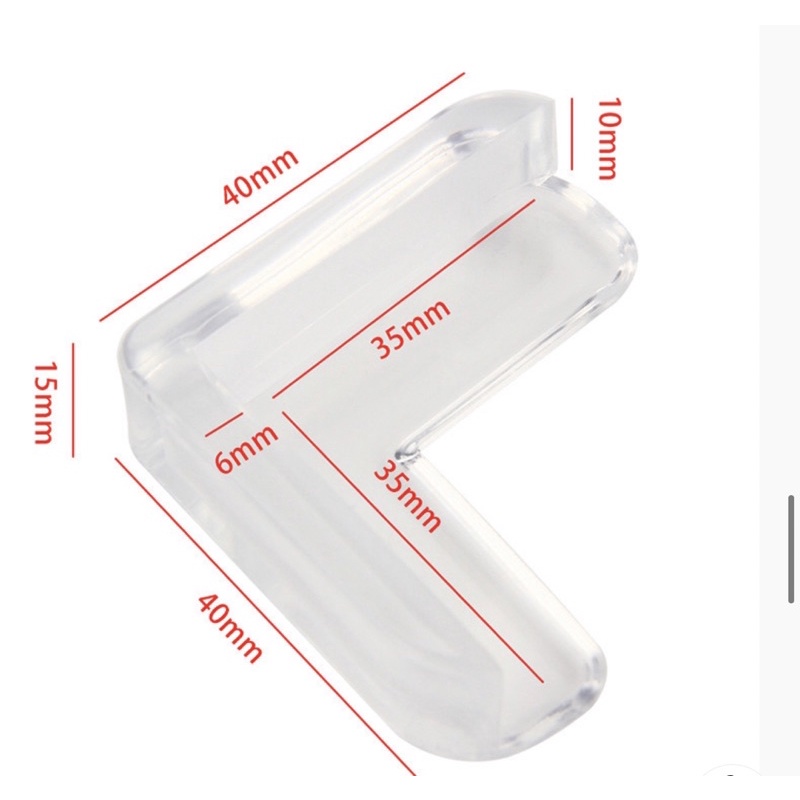 Set 4 miếng dán góc bàn bảo về an toàn cho bé