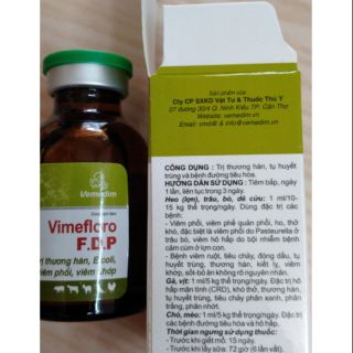 Gà bị thương hàn, viêm phổi viêm khớp ,ecoli tiêu chảy FDP 20ml