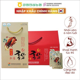 Nước Hồng sâm Hàn Quốc từ nhân sâm 6 năm tuổi - Chuncheon Bio gói 100ml