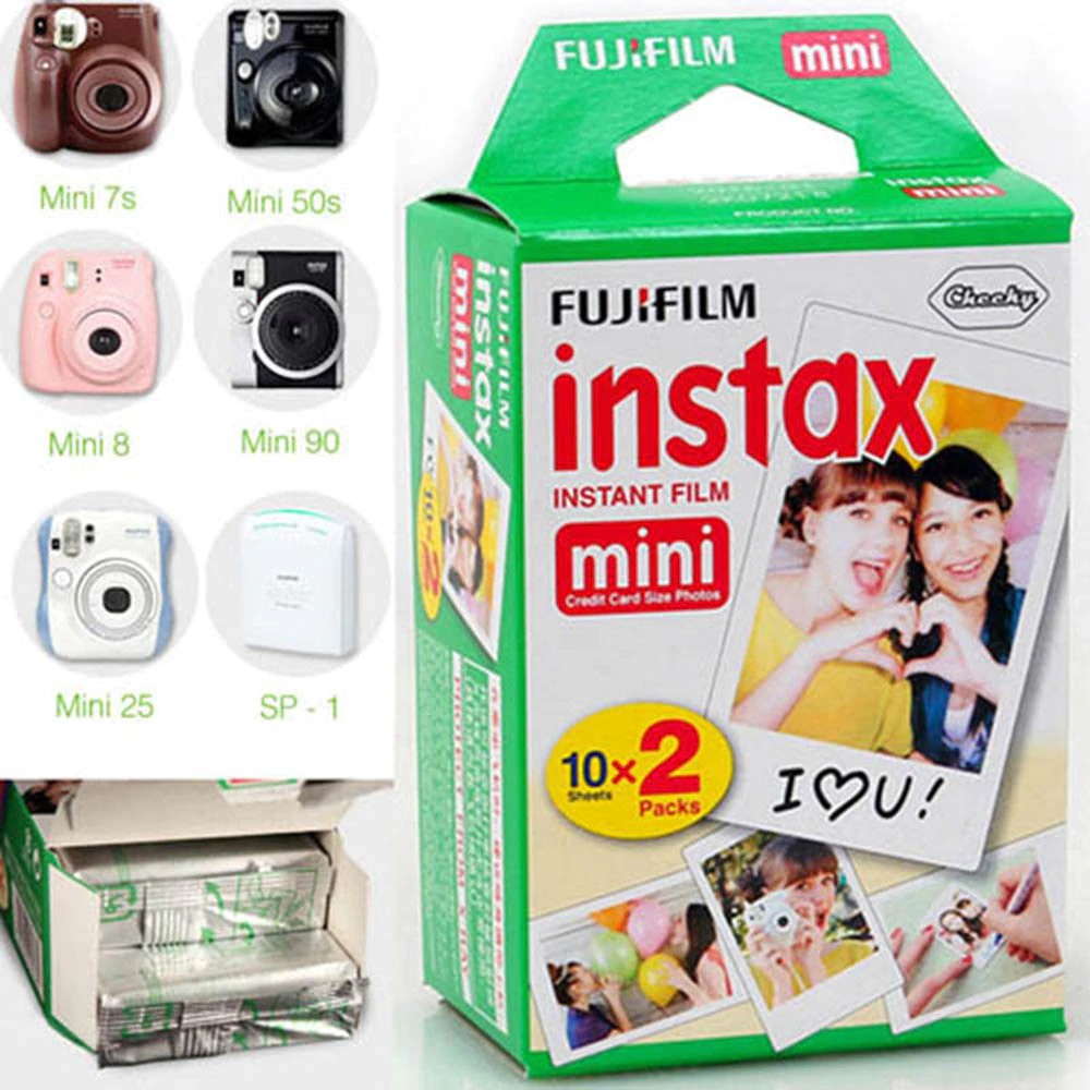 Phim máy ảnh Fujifilm Instax ColorFilm Mini 20 tấm, 10 tấm - Hàng chính hãng