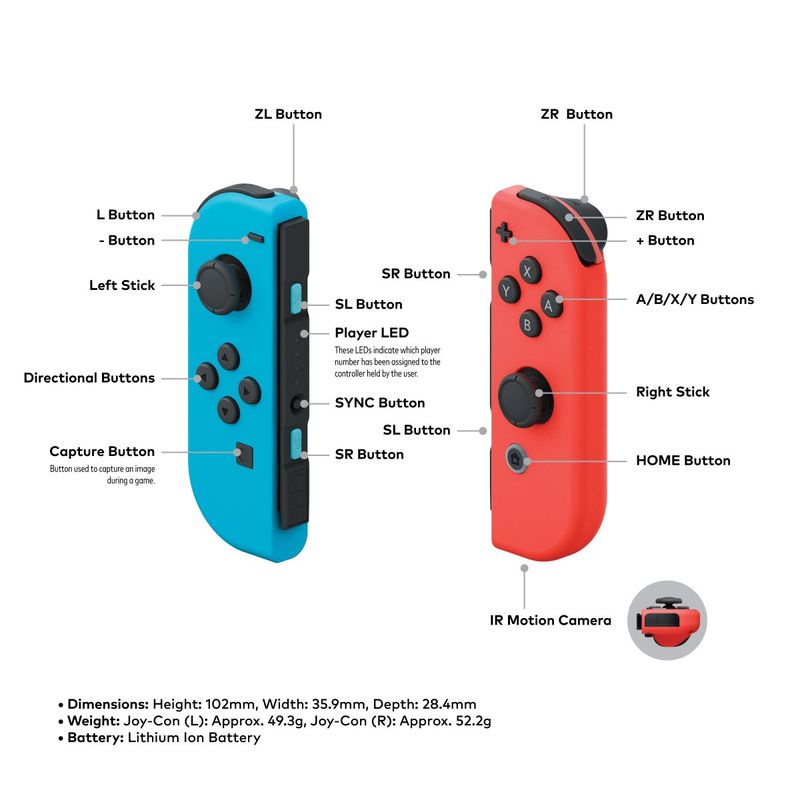 Tay Cầm Nintendo Switch Joy-Con Mới Full Box - Nhiều Màu