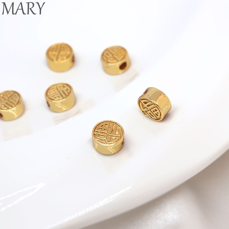 Hạt Xâu Làm Trang Sức Mạ Vàng 18K diy