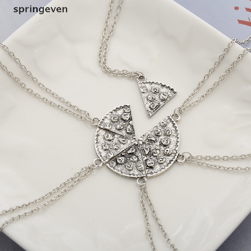 Vòng cổ Tình Bạn Mặt Pizza Khắc Chữ Best Friends