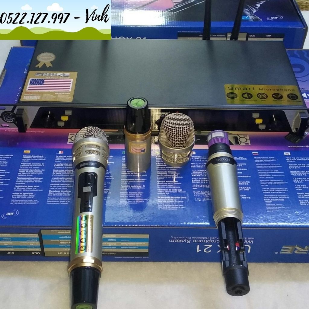 Micro không dây SHURE UGX-21 Chính hãng  - Gia Khang Shop