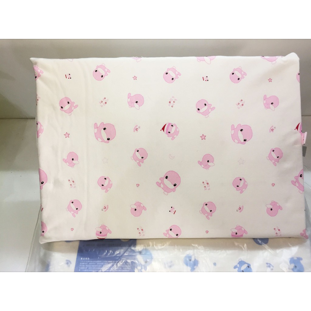 Gối cao su ku.ku duckbill chống ngạt thoáng khí cho bé Ku2046 (Size 33 x 48 x 2.5 cm)