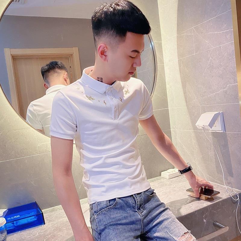 Áo Thun polo Tay Ngắn Dáng Ôm Thời Trang Mùa Hè Dễ Phối Đồ Cho Nam