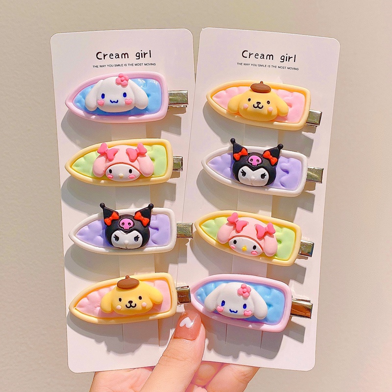 Kẹp Tóc Mỏ Vịt Họa Tiết Hoạt Hình Thời Trang Mùa Hè Cho Nữ