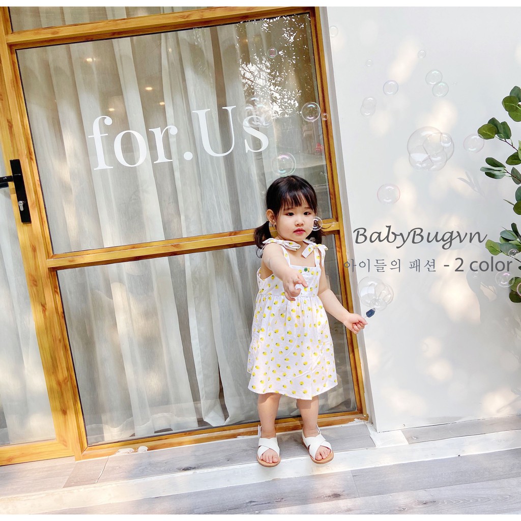 Váy hai dây bé gái - Sarah dress - Babybugvn