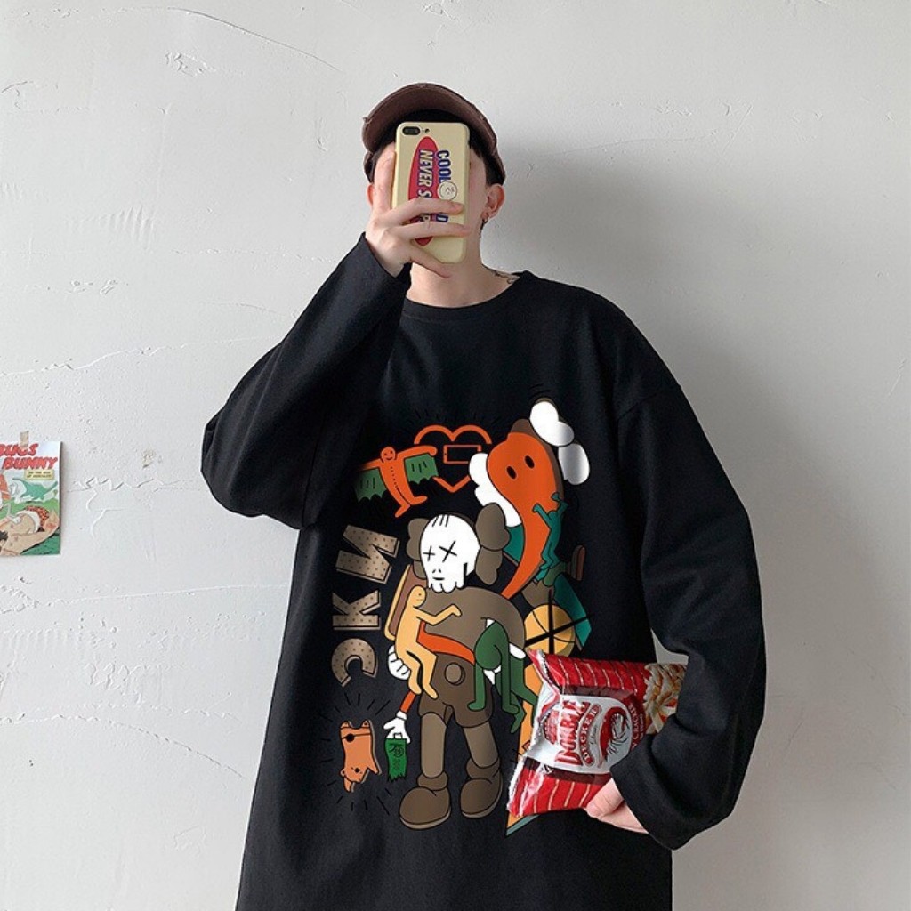 Áo sweater nam DVT hàng quảng châu cao cấp, vải cotton co giãn 4 chiều, thoáng mát A06 | BigBuy360 - bigbuy360.vn