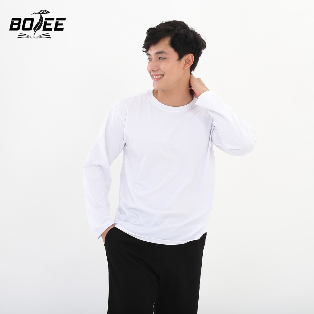 Áo thun dài tay trơn Basic BOTEE form rộng unisex nam nữ | BigBuy360 - bigbuy360.vn