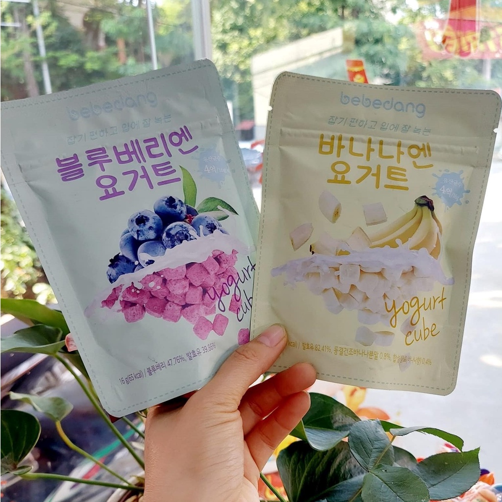 Sữa Chua Khô Hoa Quả Sấy Lạnh Bebedang Hàn Quốc Thơm Ngon Dễ Tan Tốt Cho Tiêu Hóa
