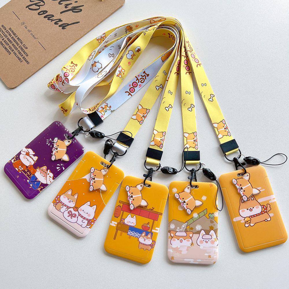 Vỏ Bọc Thẻ ID / Móc Khóa Hình Chú Chó Hoạt Hình Đáng Yêu