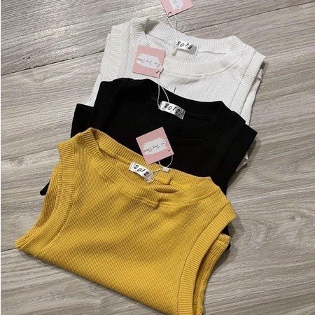 Set 3 áo ba lỗ chất thun tăm co dãn dễ phối vanmiushop