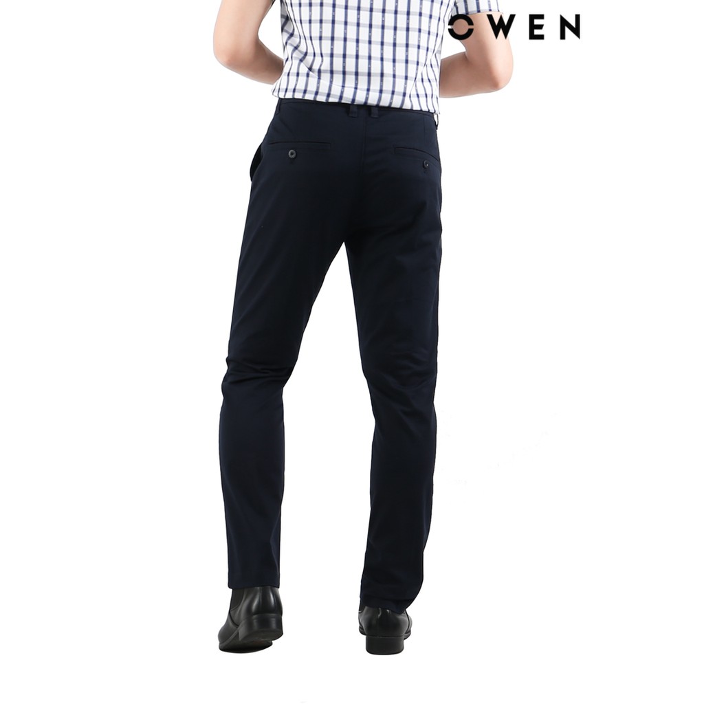 Quần khaki nam màu xanh đen OWEN Slim fit - QKSL22001