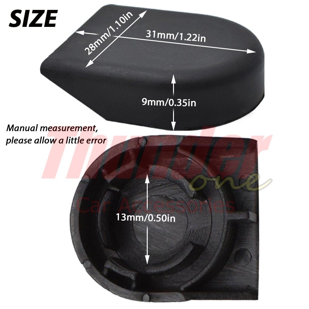 Bộ 2 Nắp Đậy Cần Gạt Nước Thay Thế Cho Kính Chắn Gió Xe Hơi Toyota Vios Corolla Verso Yaris Auris Fielder