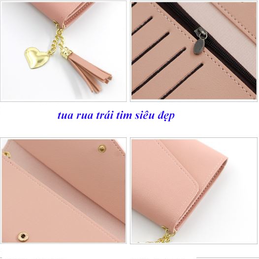 [Mã FAMAYWA2 giảm 10k đơn từ 50k] Ví Nữ 💝 FREESHIP 💝 Ví Bóp Nữ Trái Tim Hàn Quốc Hottrend 2020 Rẻ Đẹp VD15 | BigBuy360 - bigbuy360.vn