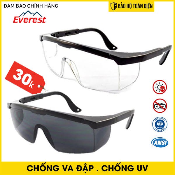 Combo bảo vệ Mắt - Mặt - Tay cho lái xe: Kính bảo hộ EV105; Khẩu trang chống độc, chống bụi GP Extreme; Găng đa năng 3M